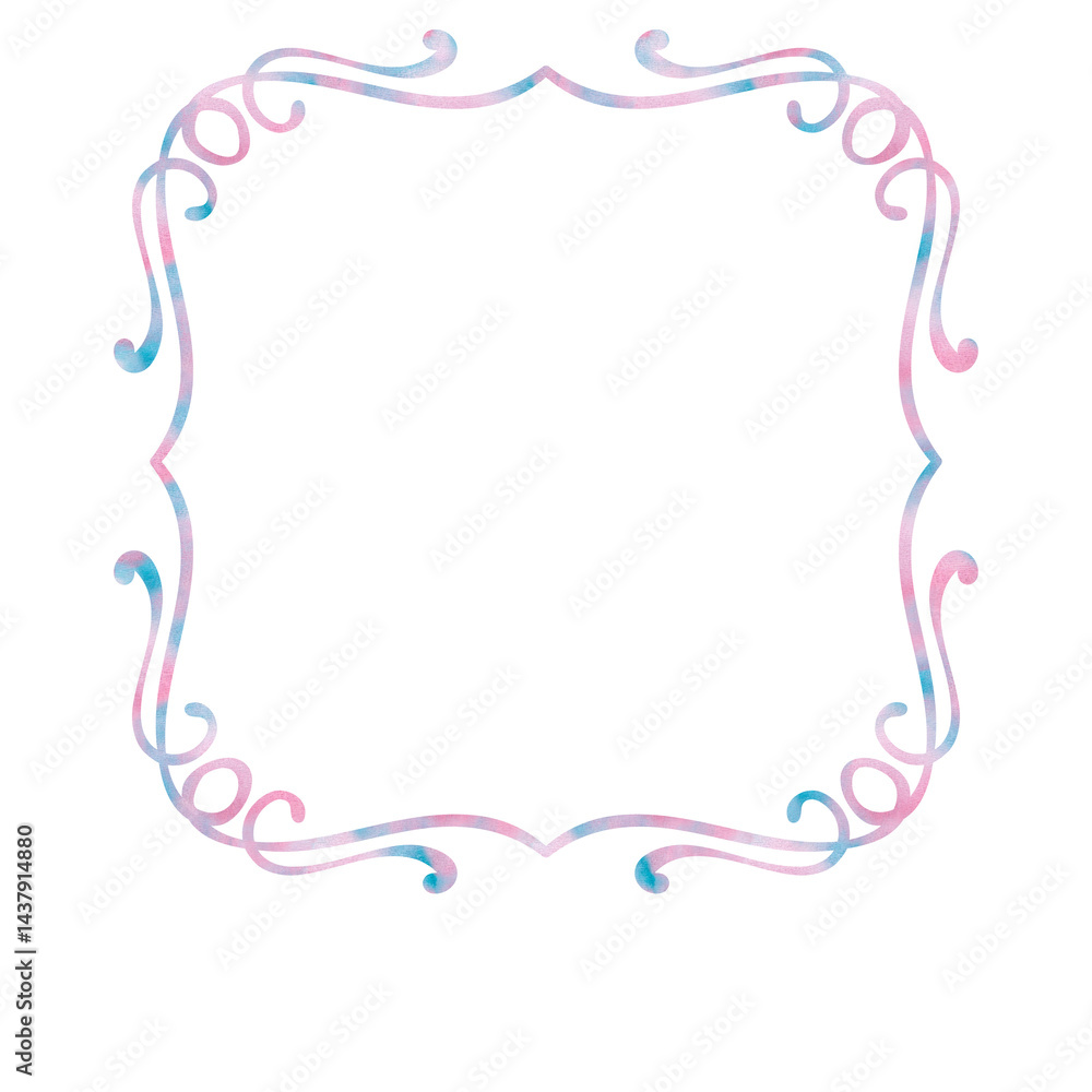 pink frame on white background pink frame on white background