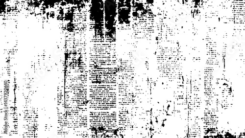 Wallpaper Mural background of old vintage newspapers. Grunge newspaper texture, Vintage newspaper texture background. Vector white and black newspaper paper grunge vintage old aged texture. Torontodigital.ca
