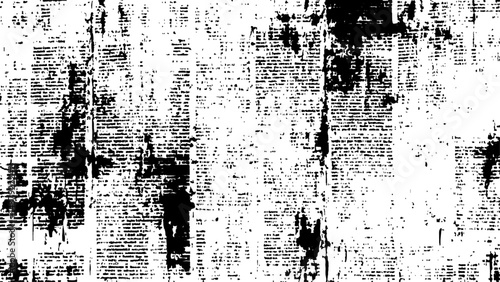 Wallpaper Mural Newspaper with old grunge vintage unreadable paper texture background. Vector white and black newspaper paper grunge vintage old aged texture.  Torontodigital.ca