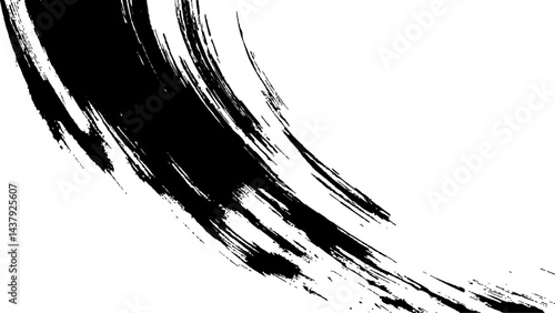 Grunge black and white urban vector texture. design brush strokes. Overlay texture. Faded black-white dyed paper texture. Sketch grunge design. Use for poster, cover, banner, mock-up, stickers layout.