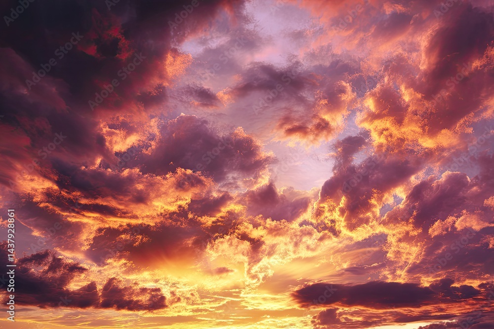 Obraz premium Dramatic sunset cloudscape (3)