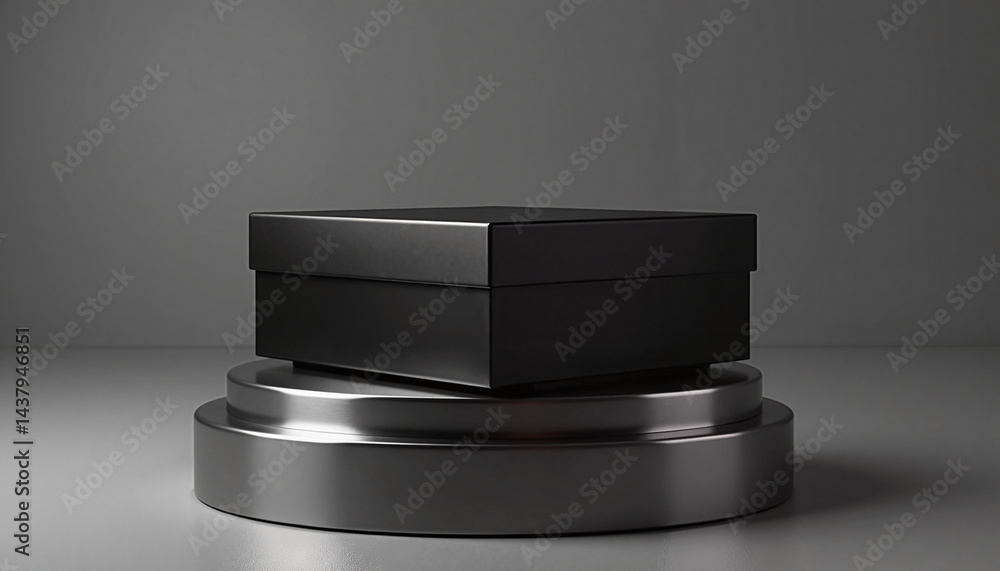 Black Product Packaging Box on Display for Black Friday Sale