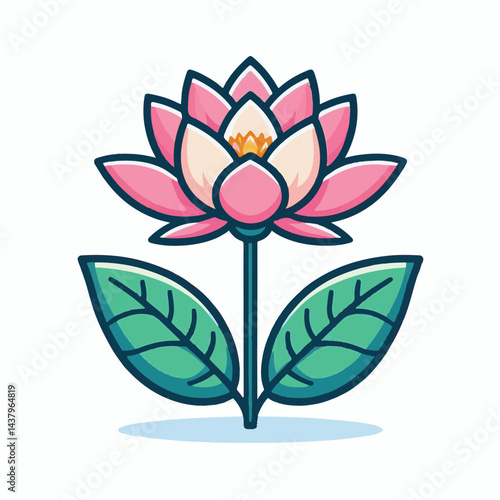 lotus, flower, beauty, vector, nature, floral, blossom, leaf, illustration, icon, plant, natural, meditation, bloom, petal, design, spa, isolated, art, flora, background, decoration, lily, pink, zen, 