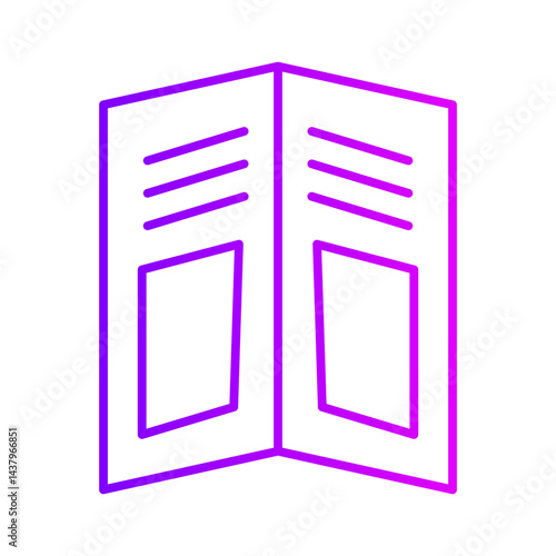 pamphlet gradient icon