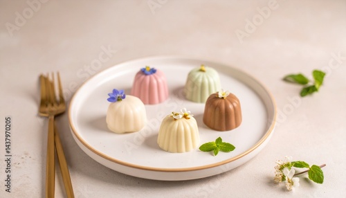 Wallpaper Mural 皿の上の美しいデザート Torontodigital.ca