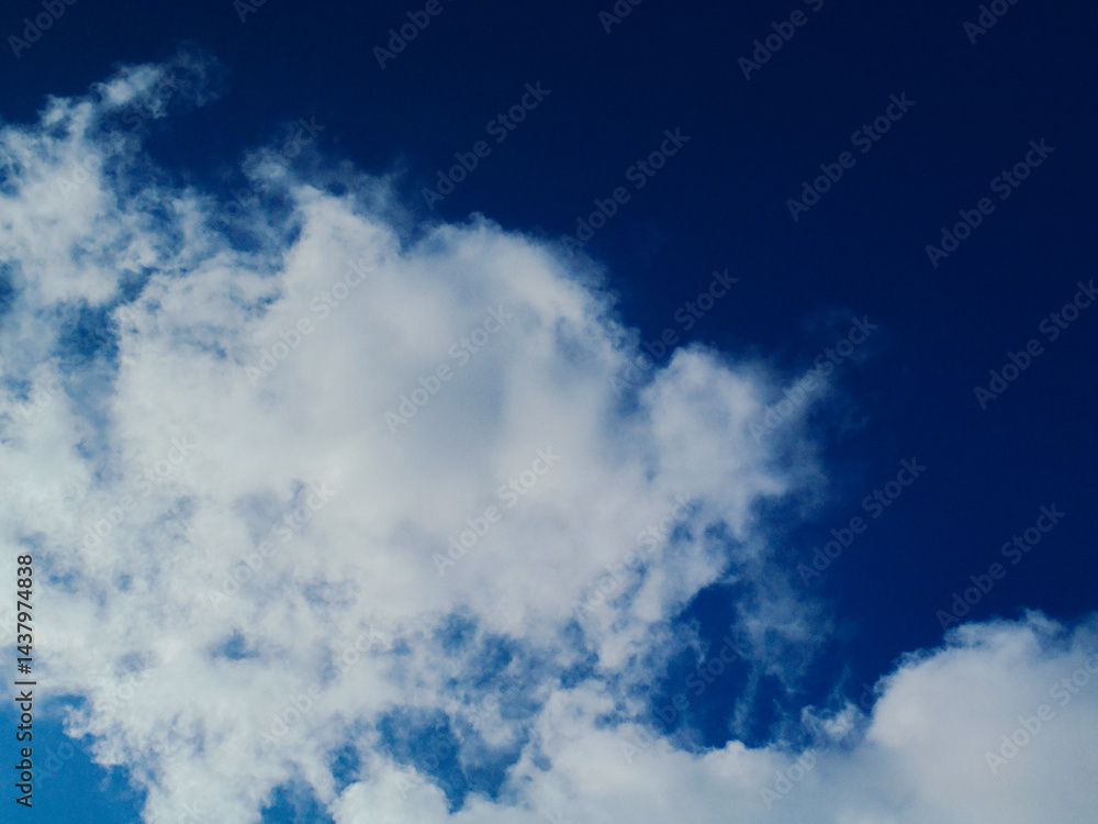 Obraz premium blue sky with thick clouds