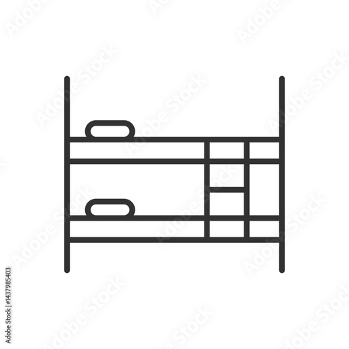 Bunk Bed Icon Sign Symbol