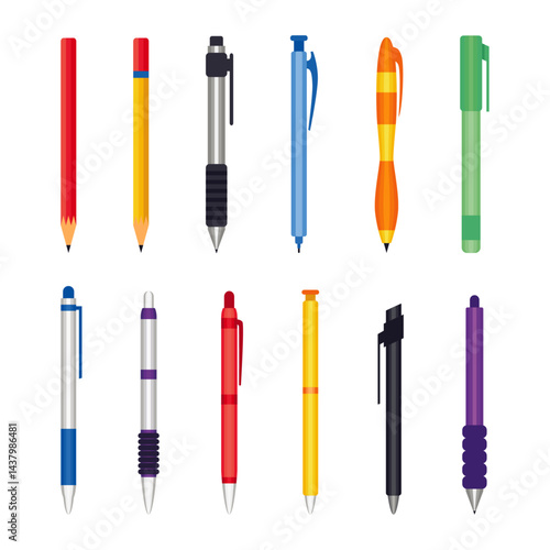 Creative Pencil and pen Symbol for Design and Art


