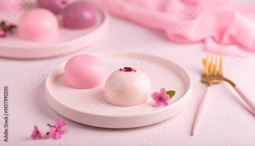 Wallpaper Mural 美しいデザートとエディブルフラワー Torontodigital.ca