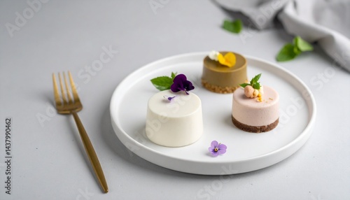 Wallpaper Mural 美しいデザートとエディブルフラワー Torontodigital.ca