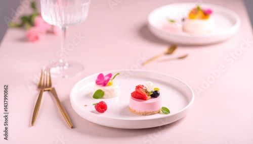 Wallpaper Mural 美しいデザートとエディブルフラワー Torontodigital.ca