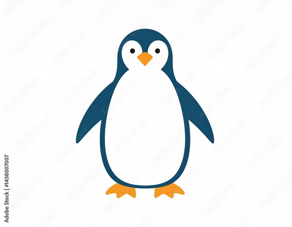 Naklejka premium Penguin