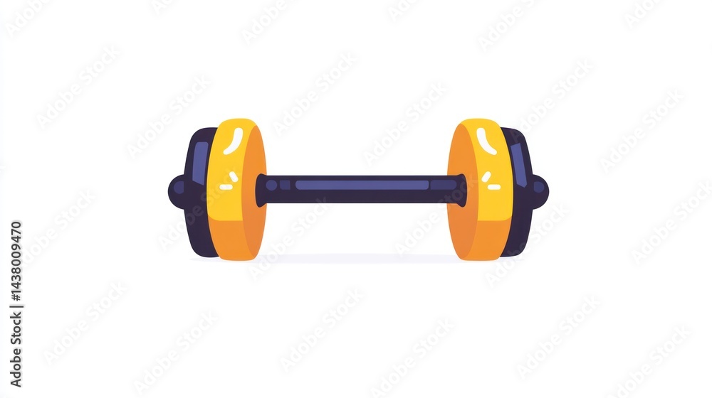 Fototapeta premium Dumbbell fitness workout gym exercise equipment