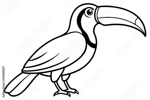 Minimalist Toucan Vector