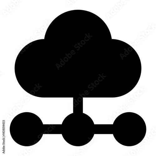 cloud computing icon for illustration