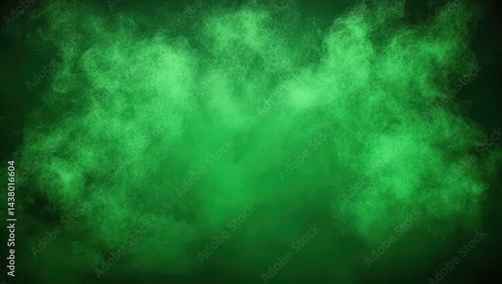 Fototapeta Green smoky haze effect