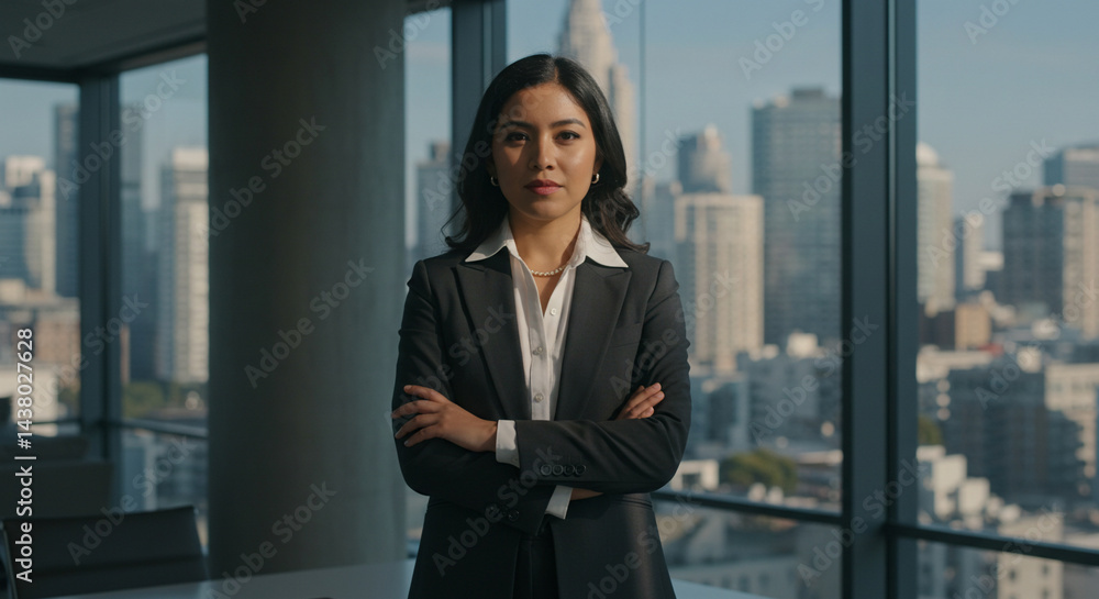 Professional Woman Leader with City View Professional Woman Leader with City View