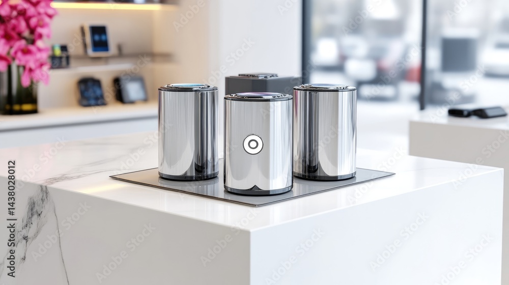 Modern Cylindrical Devices on Display Modern Cylindrical Devices on Display