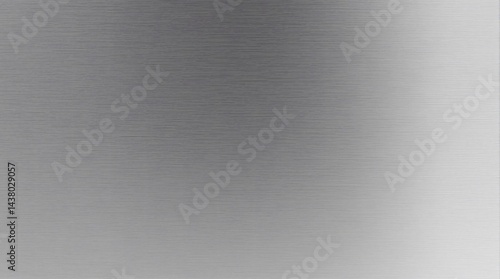 Silver brushed metal texture presents a light gray metallic pattern on its stainless steel surface