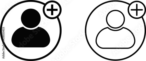 add to friends icon. people collection symbol. avatar icon set. Profile icons. new user signs
