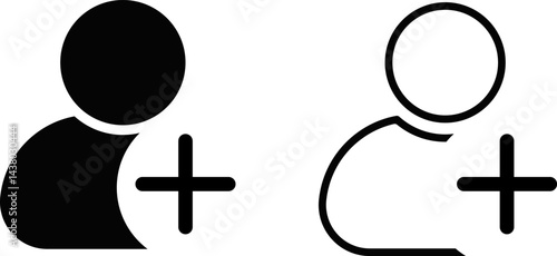add to friends icon. people collection symbol. avatar icon set. Profile icons. new user signs
