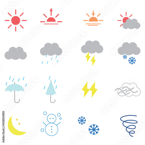 天気予報セット　カラー