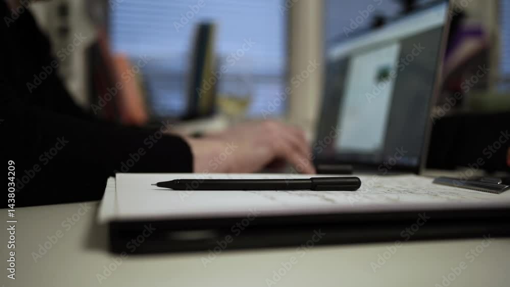 Man Journaling - Focused Handwriting in a Notebook to Self-Help During Depression Man Journaling - Focused Handwriting in a Notebook to Self-Help During Depression
