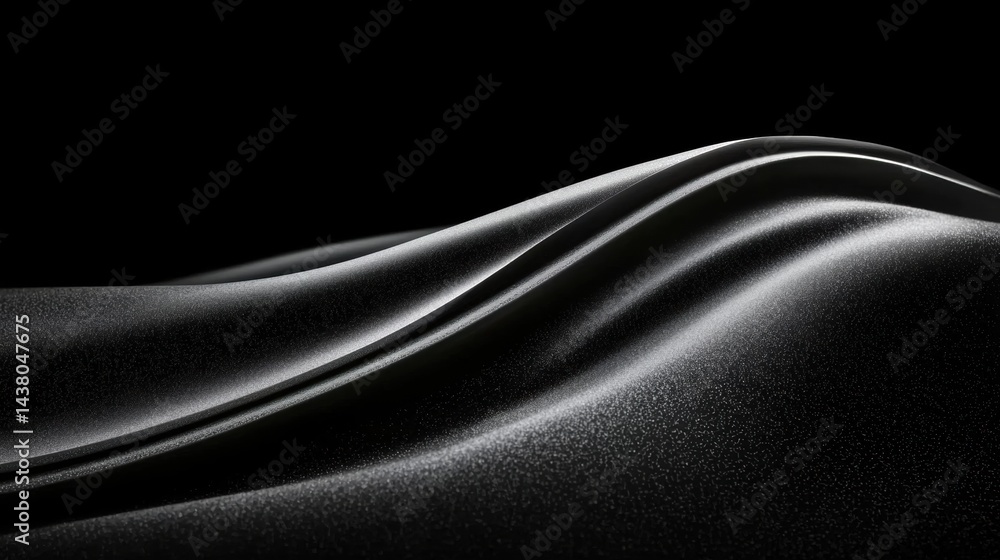 Fototapeta premium A black and white abstract image of a wave.