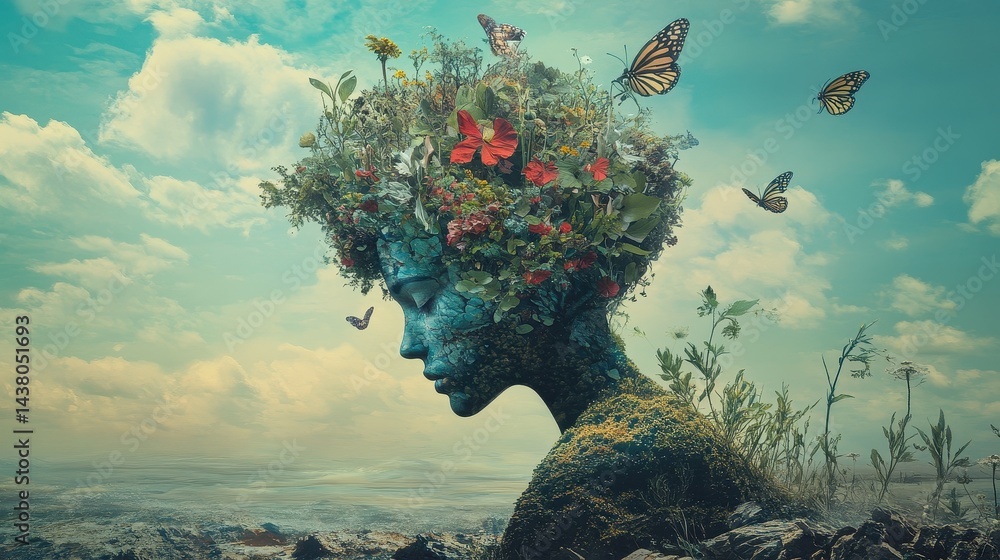 Nurturing the Mind, A Surreal Journey of Education and Growth.