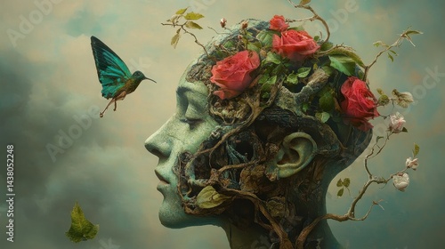 Nurturing the Mind, A Surreal Journey of Education and Growth.