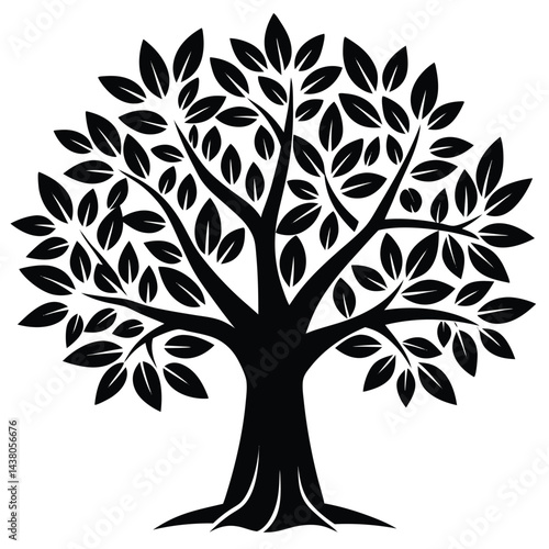 Olive trees icon on white background 
