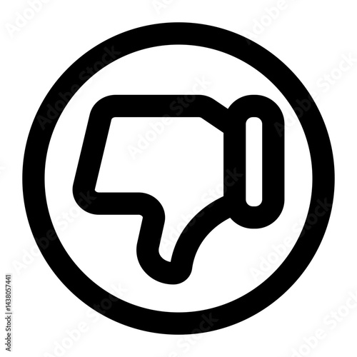 dislike icon for illustration