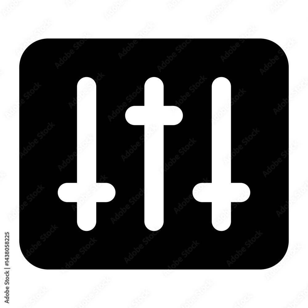 Fototapeta premium equalizer icon for illustration
