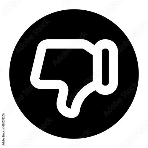 dislike icon for illustration