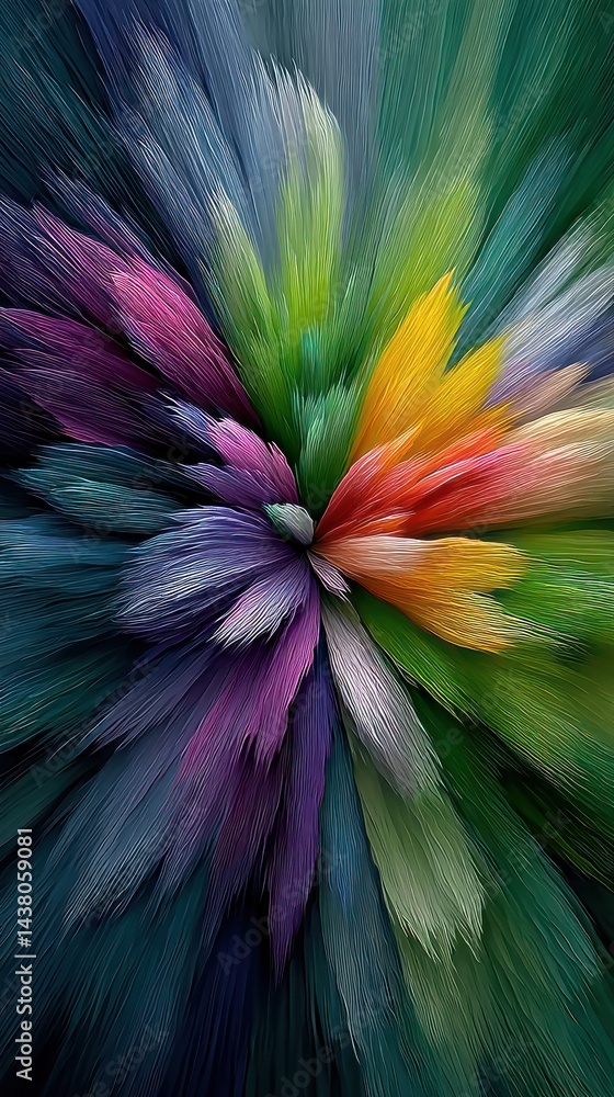 Obraz premium Abstract explosion of vibrant colors