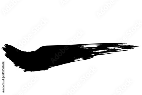 和風素材　筆で描かれたダイナミックな線のイラストセット　ベクター