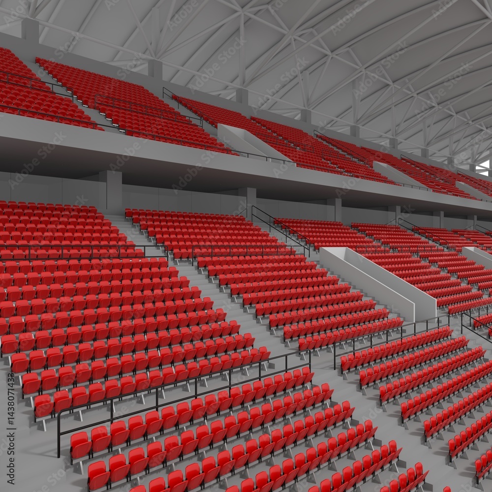 Naklejka premium 3d render Bleachers design element. Furniture