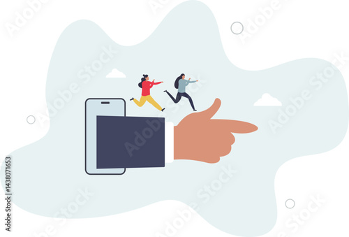 Thought leadership, influencer or key opinion leader, KOL, social marketing for advertising campaign lead or influence by expert person concept. character life .