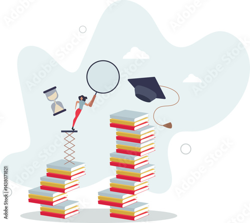 Growth education and development from book reading. character life .
