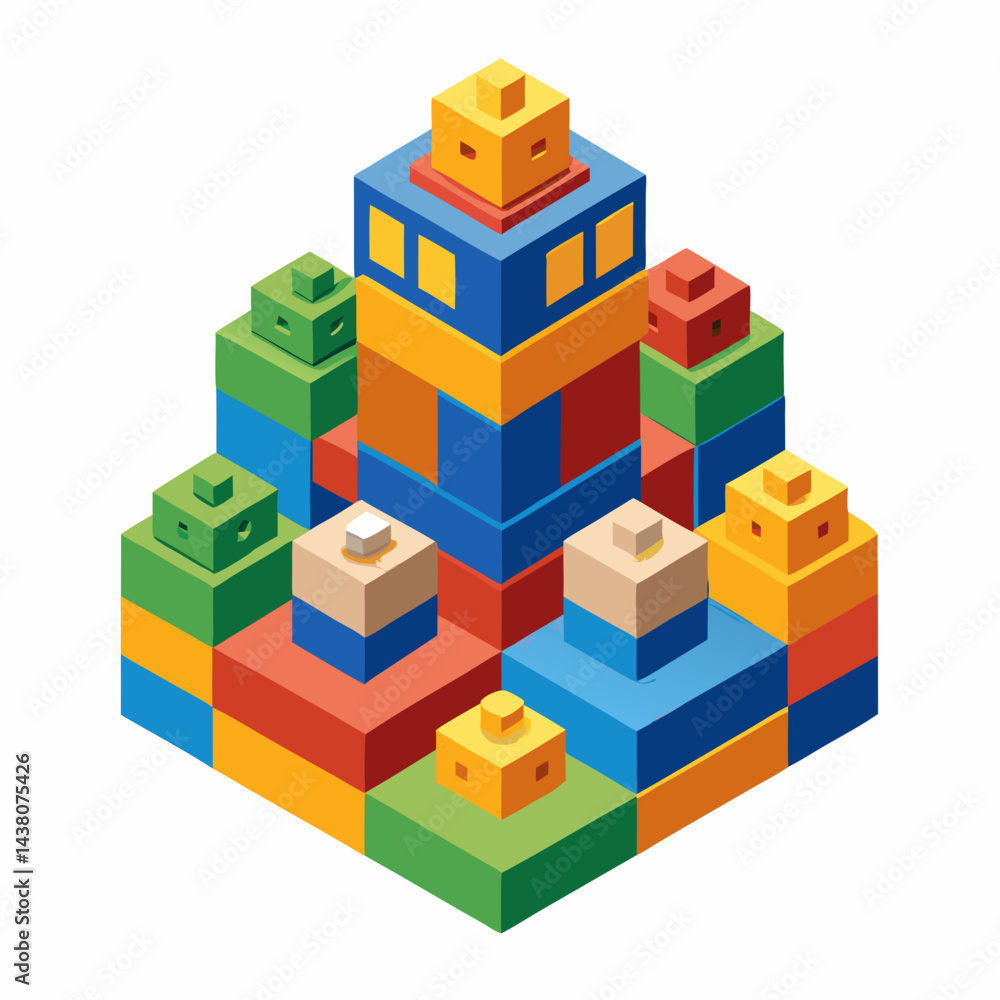 Fototapeta premium toy building blocks