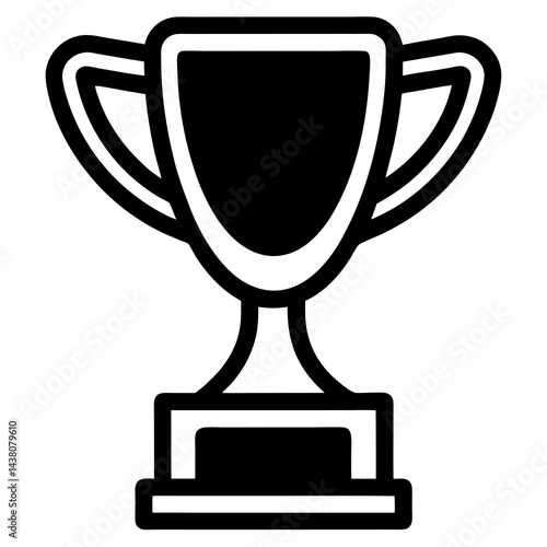 gold trophy cup icon