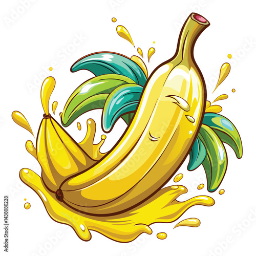 Splashing Banana