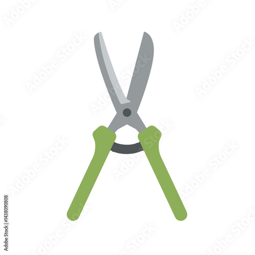 Garden hedge trimmer icon for cutting plants and hedges