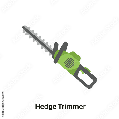 Hedge trimmer icon for gardening and landscaping