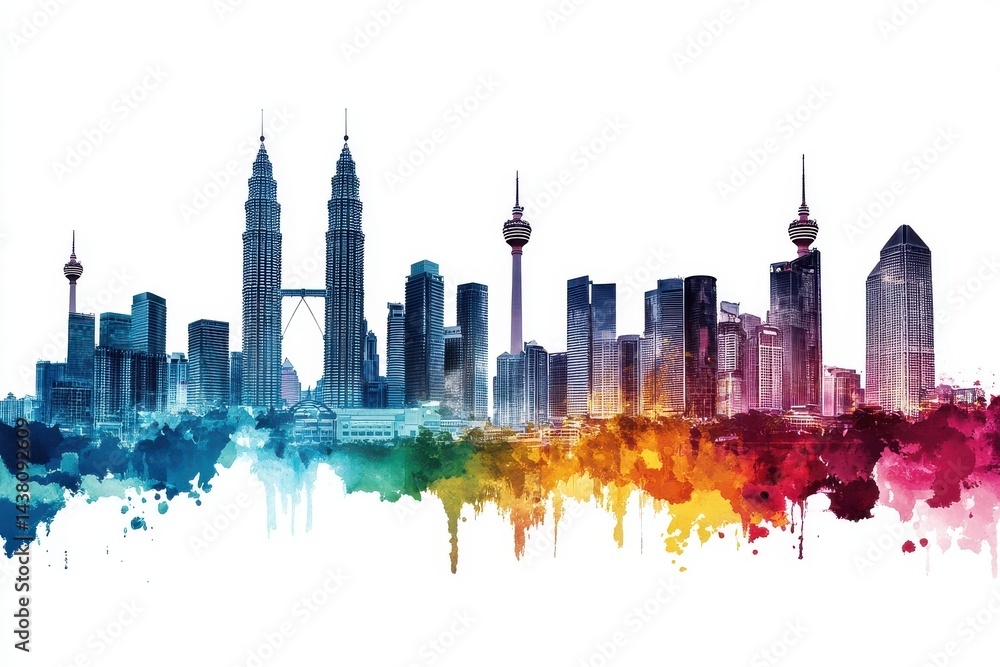 Obraz premium Kuala Lumpur, building, buildings, travel, city, 
