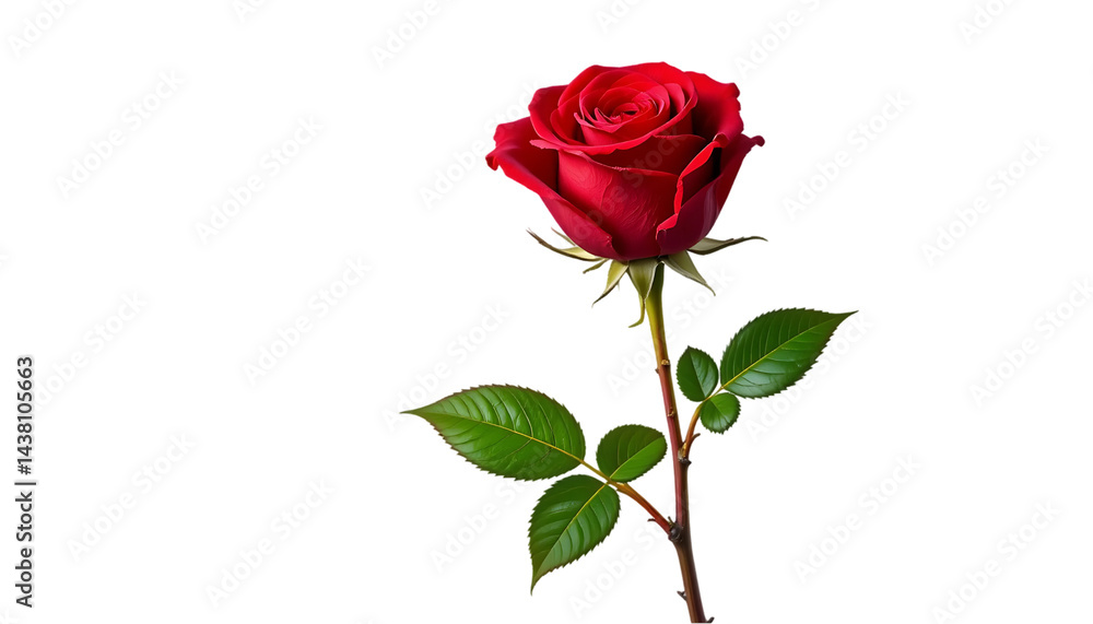 Fototapeta premium single red rose