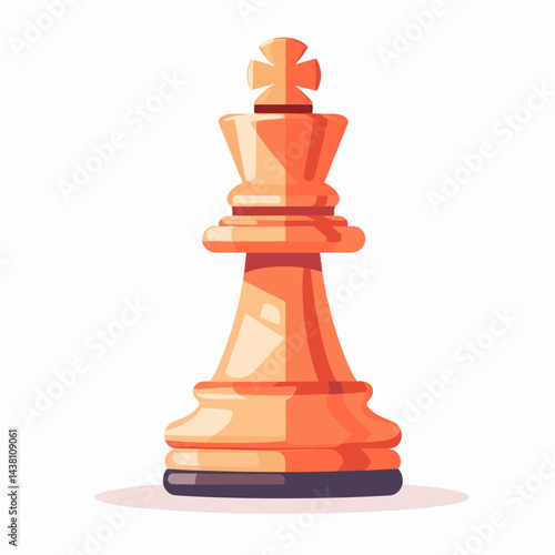 chess pawn on a red background