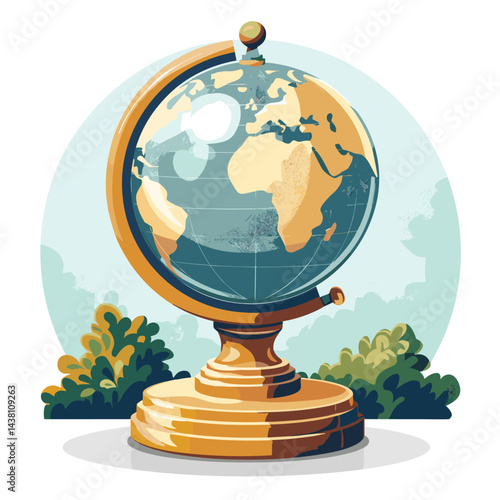Vector illustration of a globe on a white background. Vector illustration.
Тип носителя