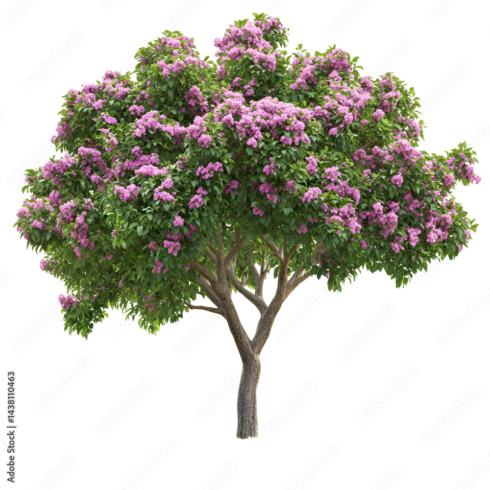 Fototapeta premium Detailed tree image against dark background