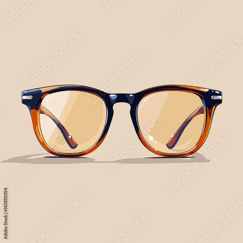 Sunglasses isolated on a light background. Vector illustration. Eps 10